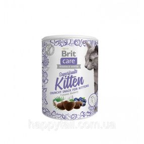 Лакомство Brit Care Superfruits Kitten д/котят старше 6 недель с курицей кокосом и черникой 100 г