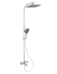 Душова система універсальна Qtap Sloup Chrome термостатична з виливом QTSLO51103OC48217