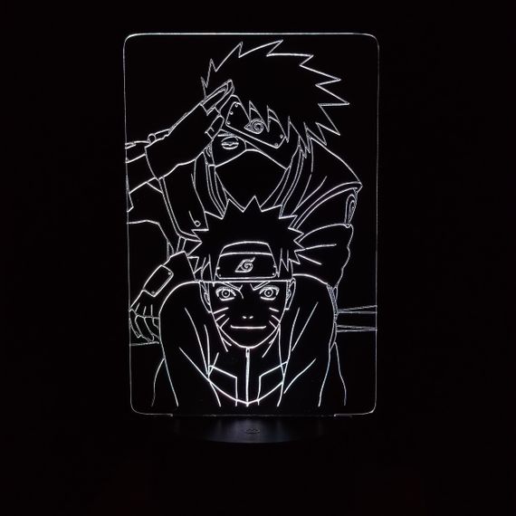 Акриловый светильник-ночник Наруто 5 белый tty-n000238