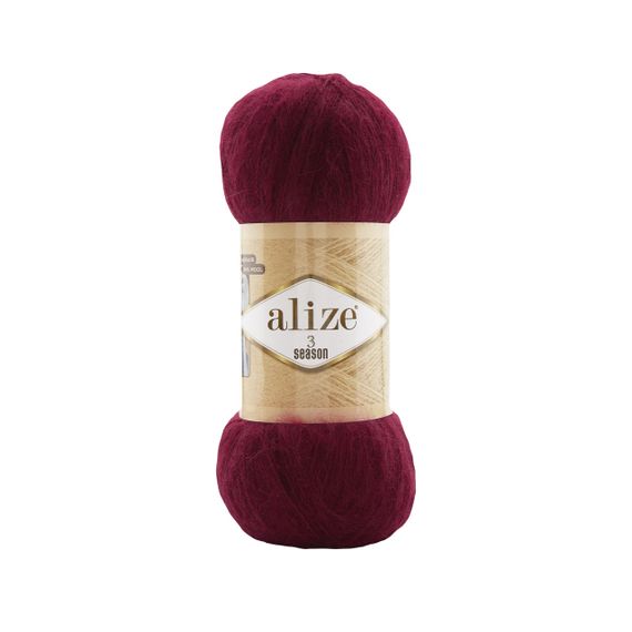 3 SEASON Три Сезони No 57 Пряжа Alize мохер нитки для в'язання