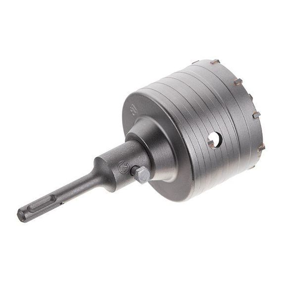 Комплект: свердло корончасте для бетону 80 мм+Перехідник SDS Plus 100 мм INTERTOOL SD-70801 | Зображення 1