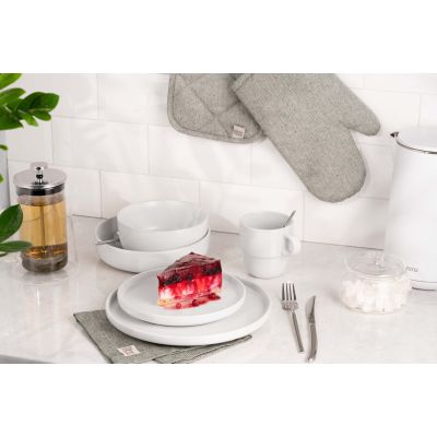 Тарелка Ardesto Trento Dessert 20,5 см White (AR2920TW) | Зображення 1
