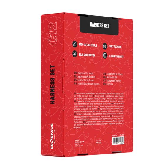 Портупея - Erospace Wild Play Harness Set C12 Sex Aura | Зображення 7