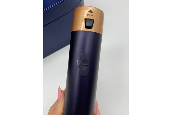 Стайлер 5в1 HAIR BRUSH Styler + Коробка с функциями объема, выпрямление, накручивание темно-синий | Зображення 5