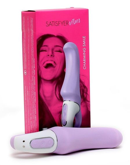 Потужний вібратор Satisfyer Vibes Charming Smile з гнучким стовбуром, літій силікон, 12 режимів | Зображення 3