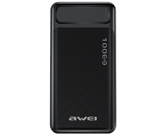 Повербанк (портативный аккумулятор) Power Bank AWEI P5K 10000mAh черный (AM-3163_402)