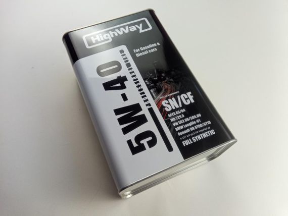 Олива моторна 5W-40 синтетична HighWay SN/CF 4 л