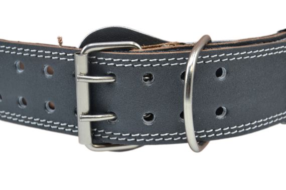 Пояс для важкої атлетики MadMax MFB-245 Full leather шкіряний Black S | Зображення 2