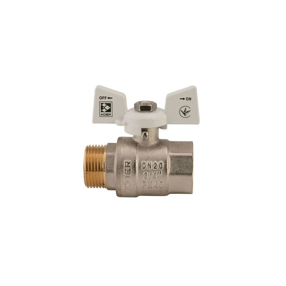 Кран шаровой KOER 3/4" ГШМ (KR.218.W) белый (KR0183) | Зображення 3