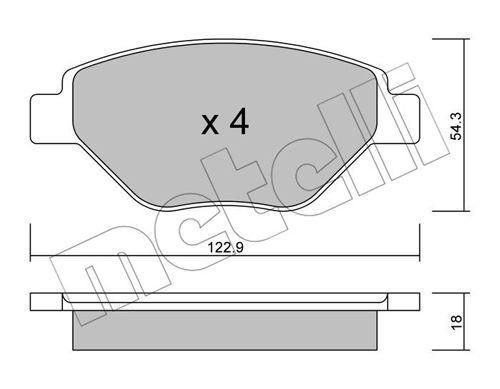 Колодки гальмівні передні Renault Megane II 03- 22-0543-0 | Зображення 8