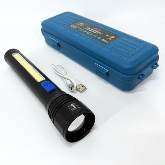 Портативний ліхтар із функцією зарядки CB-C13-P50+COB, Кращий тактичний ліхтар Ручний cob DN-63