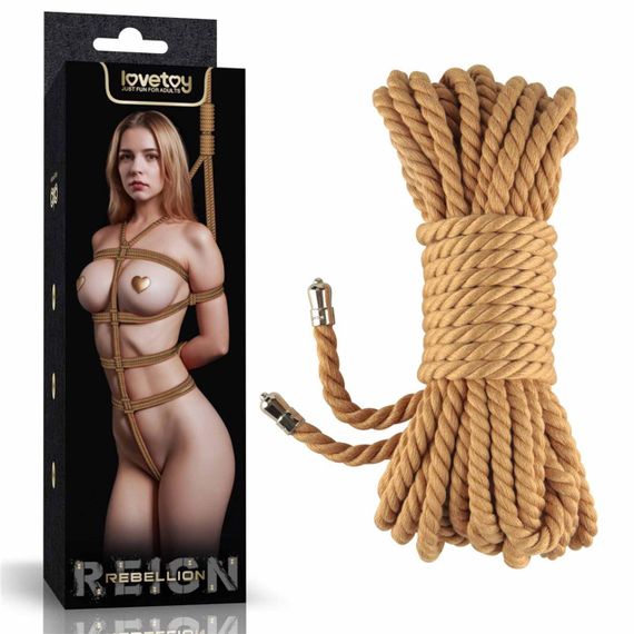 Мотузка - Rebellion Reign Natural Bondage Rope, 10 м sexstyle