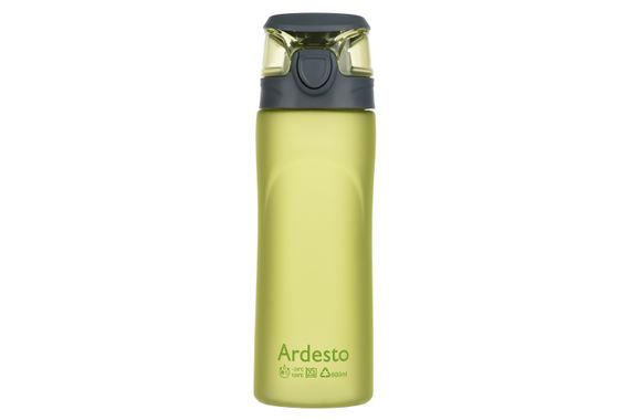Пляшка для води Ardesto 600 мл, зелена, пластик (AR2205PG)