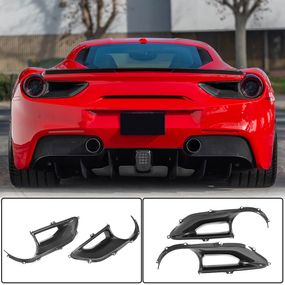 Накладки на задні ліхтарі (2015-2017, Карбон) для Ferrari 488 GTB рр