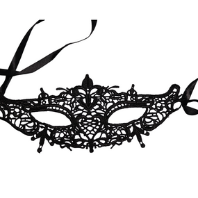 Ажурна маска на очі, колір чорний sexstyle