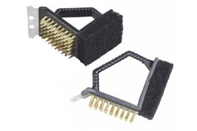 Щетка для чистки барбекю CD-15A с пластиковой ручкой