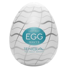 Мастурбатор-яйцо Tenga Egg Wavy II с двойным волнистым рельефом Sex Aura