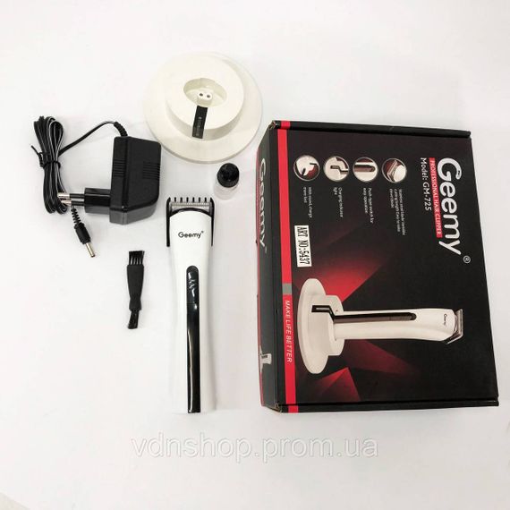 Беспроводная аккумуляторная машинка для стрижки волос GEMEI, Триммер беспроводной BU-71 | Зображення 1