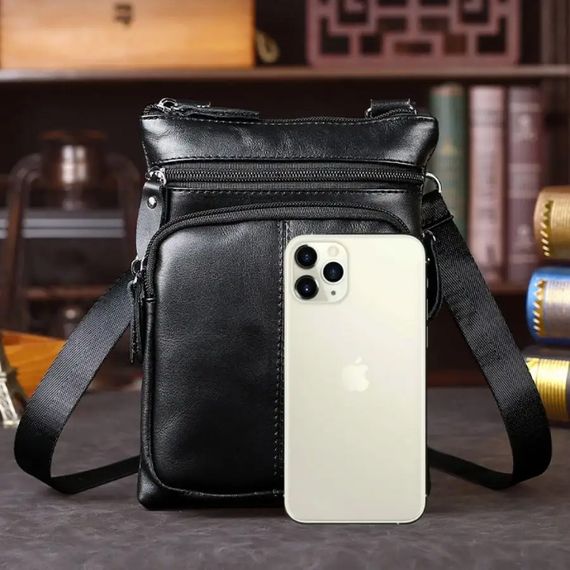 Оригінальна чоловіча сумка крос-боді, Сумки слінг чоловічі крос-боді, Стильна сумка месенджер QU-53 | Зображення 2