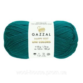 Шкарпеткова пряжа Gazzal Happy Feet Uni Color, 3562