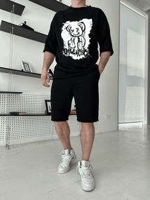 Комплект футболка та шорти ДТФ (петля оверсайз)