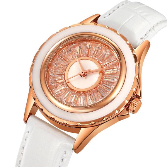 Класичний жіночий годинник Skmei 2172RGWT Rose Gold-White | Зображення 1
