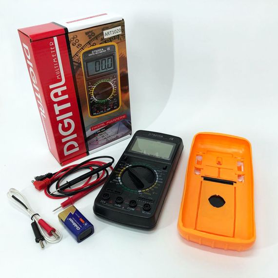 Мультиметр тестер цифровий точний Digital DT-9208A, Цифровий вимірювач напруги та опору CU-82 | Зображення 2