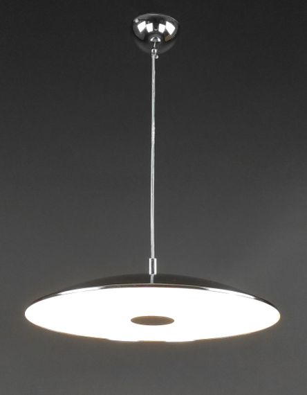 Люстра світлодіодна підвісна LED світильник для квартири на стелю лед 27711 Хром 20-160х40х40 см.