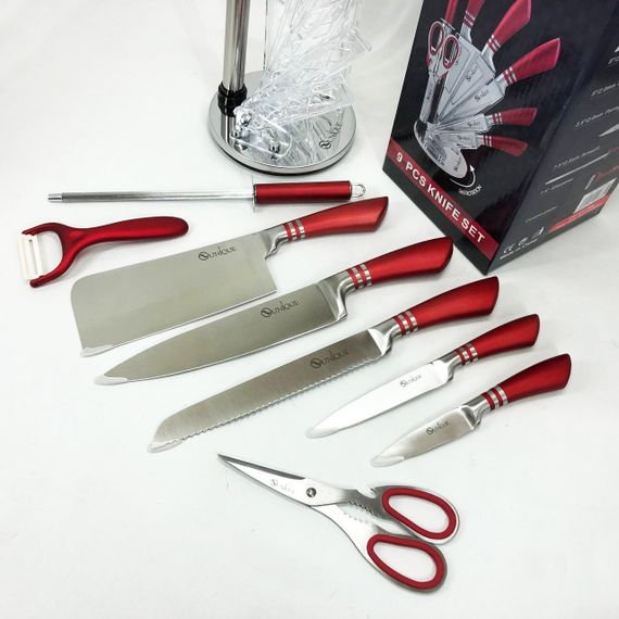 Наборы ножей UNIQUE, Китайские кухонные ножи, Кухонный набор ножей для нарезки, Хорошие кухонные ножи LD-81 | Зображення 5