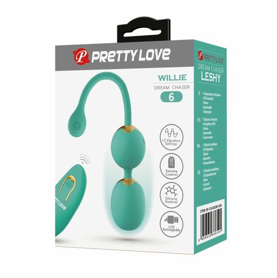 Вагінальні кульки з вібрацією Pretty Love - Willie Dream chaser 5 Green, BI-014548W-A4 sexstyle | Зображення 8