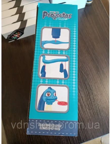 Голубой Детский стол проектор для рисования с подсветкой Projector Painting 24 Детали | Зображення 6