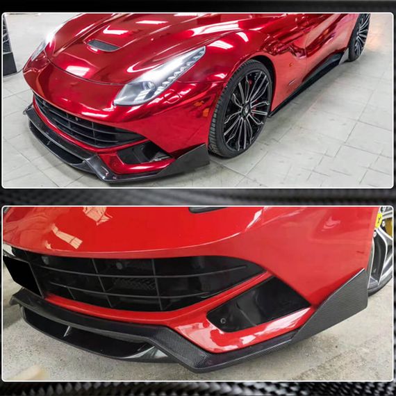 Накладка на передній бампер Lip (2012-2014, Карбон) для Ferrari F12 Berlinetta рр | Зображення 3