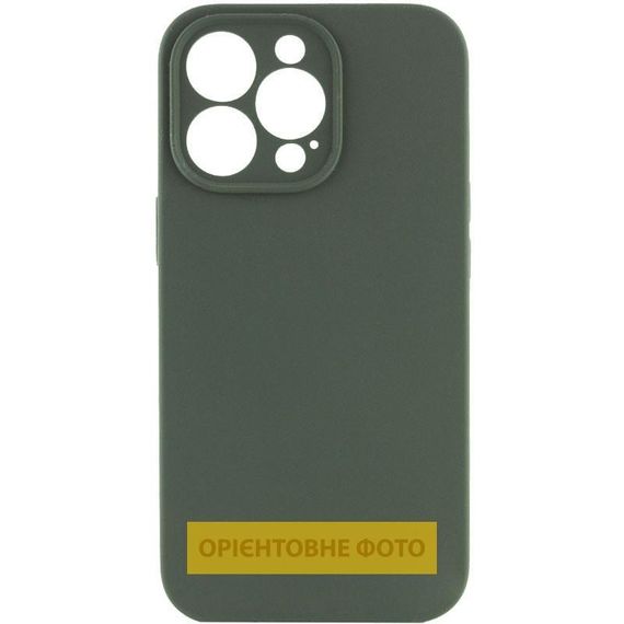 Чохол Silicone Case Full Camera Protective (AA) NO LOGO для Apple iPhone 17 Air (6.5") Зелений / Cyprus Green