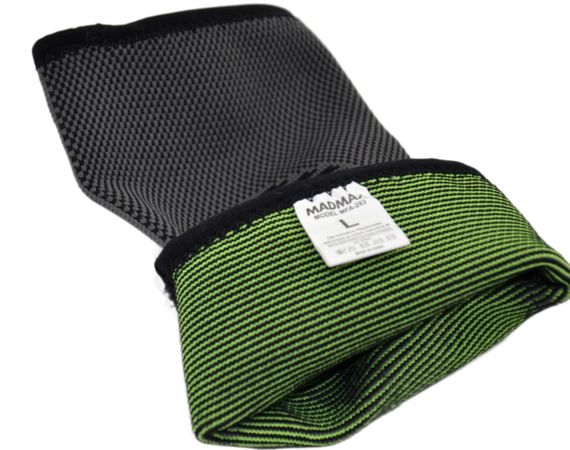Компресійний налокітник MadMax MFA-283 3D Compressive elbow support Dark grey/Neon green S | Зображення 6