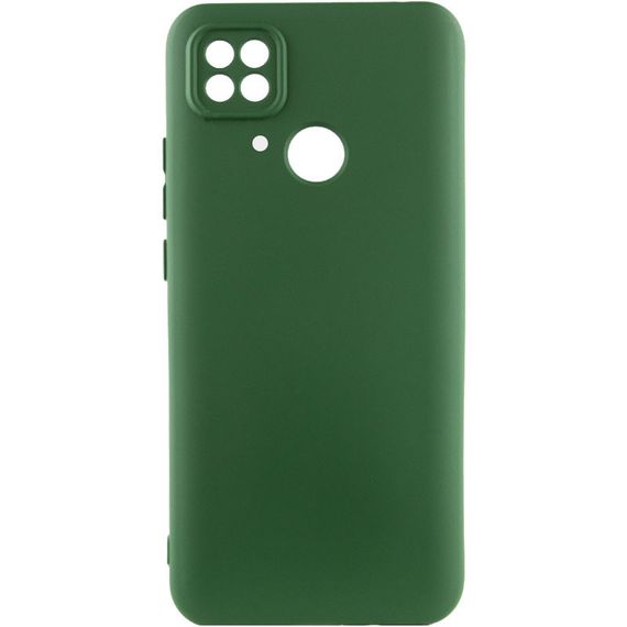 Чехол Silicone Cover Lakshmi Full Camera (A) для Xiaomi Poco C40 Full camera, Зеленый / Dark Green