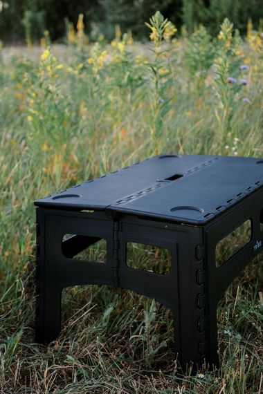 Стіл Tribe Camp Table Low чорний складаний, Похідний стіл трайб для кемпінгу, Стіл для риболовлі та пікніка | Зображення 2