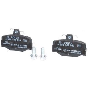 Гальмівні колодки Bosch дискові задні NISSAN Primera -01 0986460993