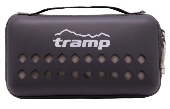 Тактичний рушник для військових у футлярі мікрофібра сірий Tramp 60 x 120 см, 151 г Похідний рушник | Зображення 2