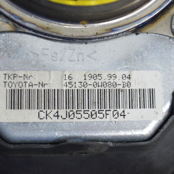 Подушка безпеки керма Toyota Yaris Подушка аірбаг Тойота Яріс 451300W080B0 1619059904 | Зображення 2