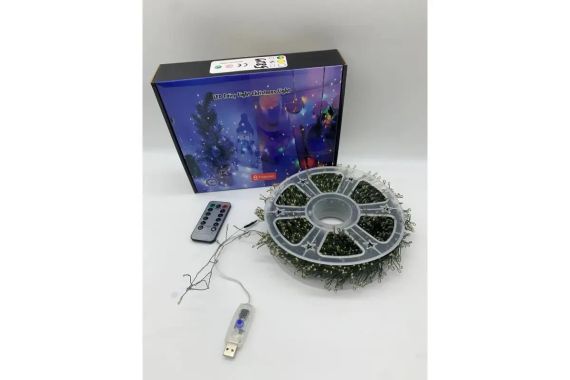 Гирлянда Роса на катушке фейерверк - мишура от USB, 20м, 600LED + пульт теплый | Зображення 2