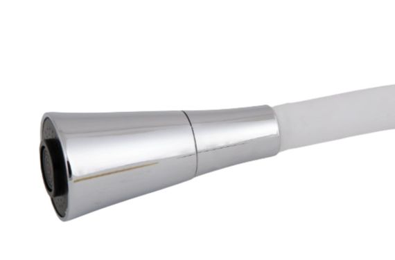 Змішувач для кухні Lidz Tani 008F3 з гнучким виливом (k40) White / Chrome LDTAN008F3WCR37037 | Зображення 2