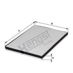 Фильтр салона Dsf 95XF 97-03/ CF85 01-13/ XF/XF105 05-, Hengst, E944LI,