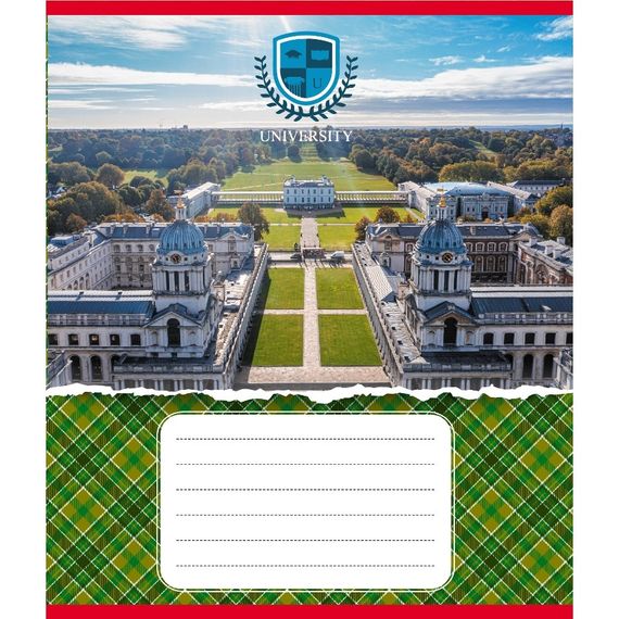 Зошит загальний "Університети" 048-590258K-4 в клітинку, 48 аркушів