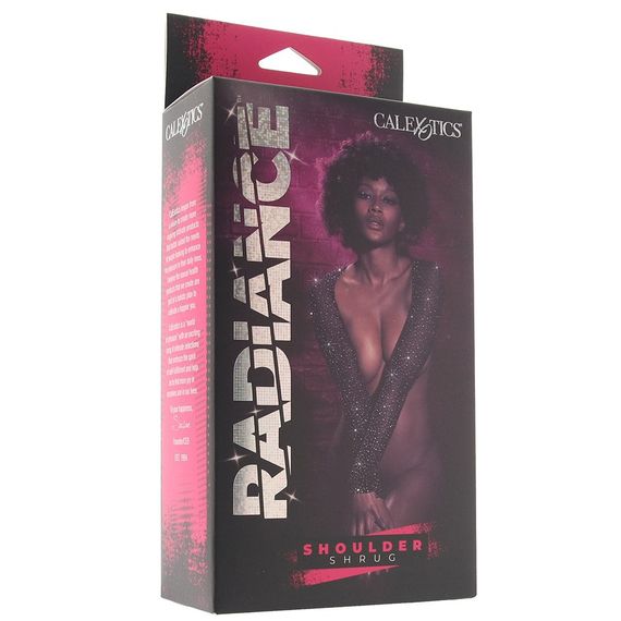 Болеро у сіточку зі стразами CalExotics Shoulder Shrug, чорний Sex Aura | Зображення 5