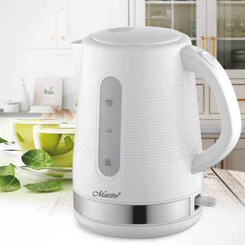 Електрочайник 1,7л 1850-2200W (диск) білий MR-035-WHITE Maestro | Зображення 2