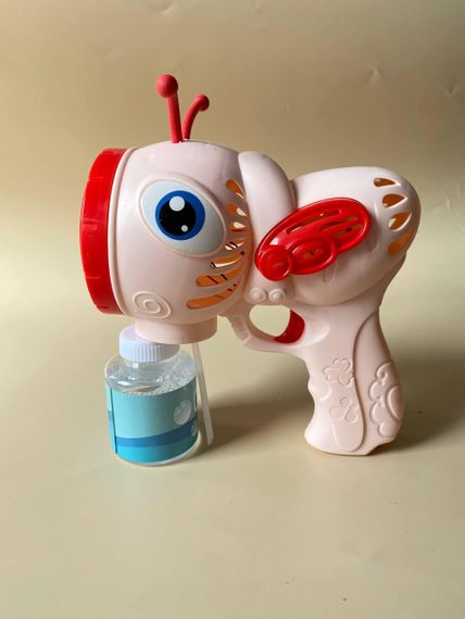 Пістолет з мильними бульками генератор мильних бульбашок Бджілка Рожевий | Зображення 1