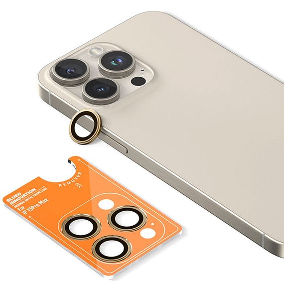 Защитное стекло BlueO Metal на камеру для Apple iPhone 16 Pro / 16 Pro Max / 15 Pro / 15 Pro Max | Зображення 1