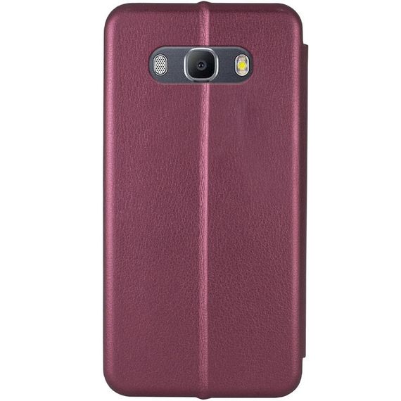 Шкіряний чохол (книжка) Classy для Samsung J510F Galaxy J5 (2016) Слот для візитки, Бордовий | Зображення 1