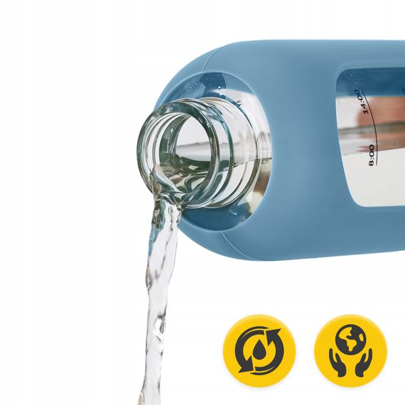 Пляшка для води спортивна 4FIZJO 1000 мл скляна Blue (P-5905973403894) | Зображення 7