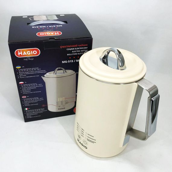 Електрочайник Magio MG-516, 1.5 л, 1500 Вт, з подвійними стінками | Зображення 1